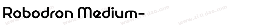Robodron Medium字体转换